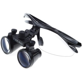 EUSTOMA Binocular Magnifying Glass Binocular Magnifying Glass Type Glasses Type 16.5 inches (420 mm) Operating Distance Adjustable Interpupillary Distance for Observation and Inspection Laboratory