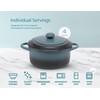 Kook Ceramic Mini Cocotte Set, Small Casserole Dishes with Lids