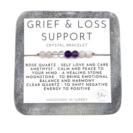 Grief and Loss Crystal Adjustable Bracelet
