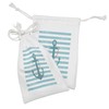 Ambesonne Striped Fabric Pouch Set of 2, Ship Anchor Chain