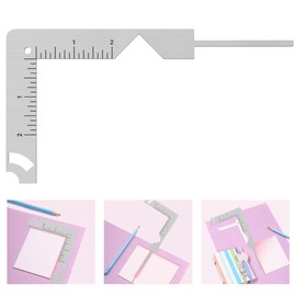 Xiciki Book Cover Guide, 5 in 1 Iron Metal Bookbinding Tool for Making Chipboard Book Covers Scrapbooking Tools Craft Scrapbook Cover