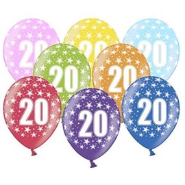 Pack of 10 Colourful Balloons Metallic 30 cm Decoration for Children's Birthday Party Happy Birthday Decoration