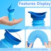 2Pcs Urinal Bottle, Portable Travel Urinal for Men, Collapsible Pee