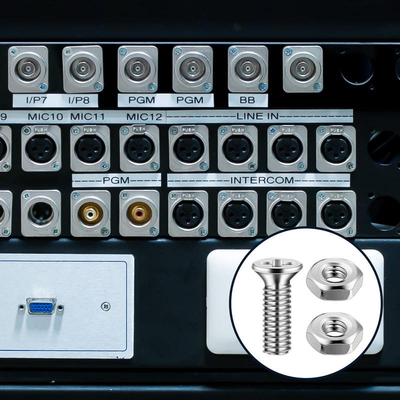 50 Pieces D Series Panel Screws and Nut Kit Panel