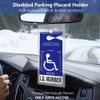 BEMAXYE Handicap Placard Holder - Disabled Parking Permit Protector Cover