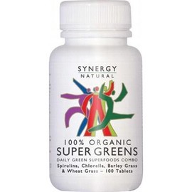 SYNERGY ORGANIC Organic Super Greens 100 Tablets