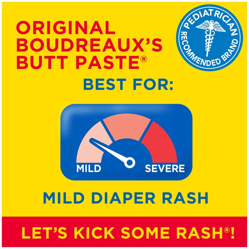 Boudreaux's Butt Paste Original Diaper Rash Cream, Ointment for Baby,