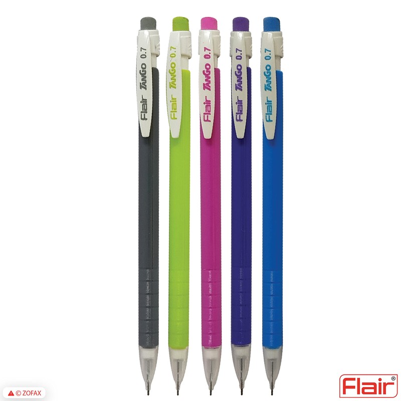 Flair 10 x 0.7mm Tango Mechanical HB Pencils Mixed Body