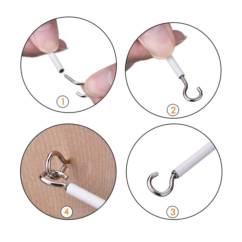 Curtain Wire Net Curtain Wire Cord Cable with Hooks and