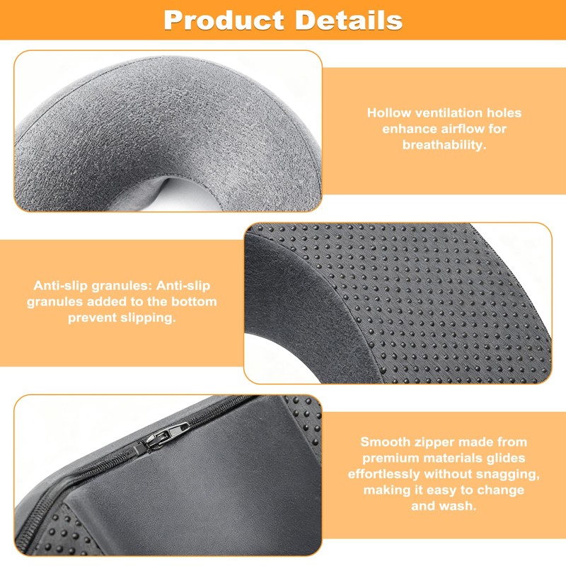 Vrexziy Massage Headrest for the Bed, Face Down Pillow, Ergonomic