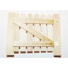 Fairy Garden Miniature Wooden Gate With Posts Included 1/12th Scale (Fairy Garden Accessory)