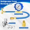 Refrigerator Freon Recharge Hose Kit-R134a R12 R22 Fridge Recharge Tool