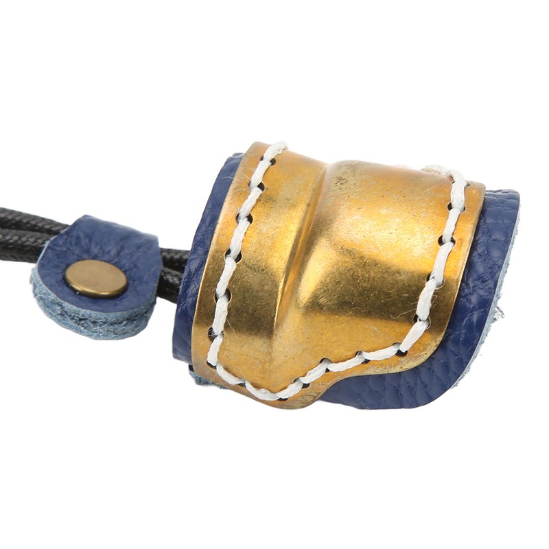 Archery Fingers Guard Protector Brass and Leather Archery Thumb Ring
