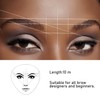 2Pcs Brow Mapping String - White & Black Thread Set