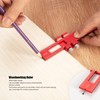 8in Woodworking Marking Ruler Multifunctional Aluminum Alloy Portable Woodworking Scribing