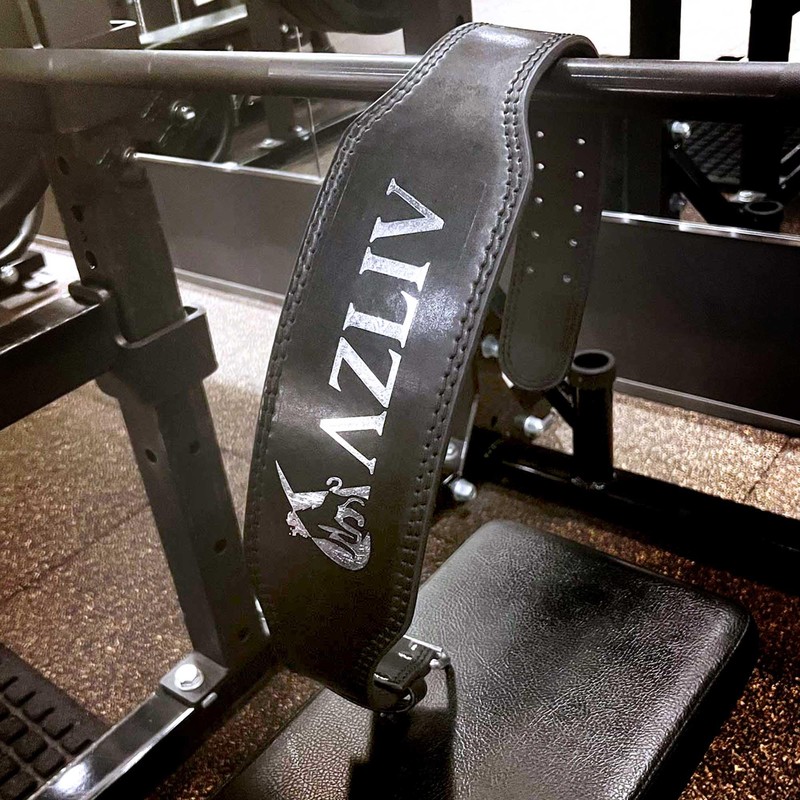 AZLIV AZ7 Training Belt, Muscle Level, MF Leather, Durable, Lightweight,