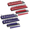 Magnetic Socket Holder Organizer Set: 6-Piece Detachable 1/2 3/8 1/4