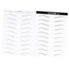 FRCOLOR 2 Sheets/20 Pairs Waterproof Eyebrow Stickers Long Lasting Hair-like