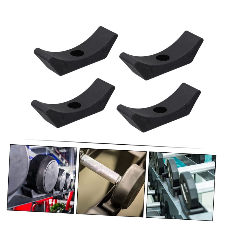 CAXUSD 4Pcs Dumbbell Saddles Durable Plastic Dumbbell Cradles for Replacement