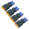FLY RC 4pcs XT90 Male to EC5 Female Plug Connector