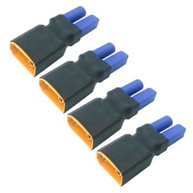 FLY RC 4pcs XT90 Male to EC5 Female Plug Connector Adapter for LiPo Battery Connector Adapters