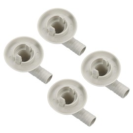 sourcing map 4Pcs Air Conditioner Drain Hose Connector Elbow Fitting with Rubber Ring for Mini-Split Units and Window AC Unit 25mm, White