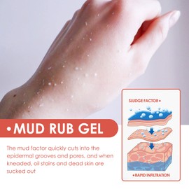 Mud Rub Exfoliating Whitening, Mud Rubbing Artifact, Rubbing Mud For Skin Whitening, Mud Rub Exfoliating Whitening for Skin, Rubbing Mud Gel (Aloe Vera)
