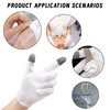 3 Paar Baumwollhandschuhe Mit Touchscree,Baumwollhandschuhe Neurodermitis,Baumwollhandschuhe Weiß,Feuchtigkeitsspendende Handschuhe, Neurodermitis Handschuhe