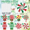 54 Pcs Christmas Candy Cut-Outs Double Printed Winter Paper Decor
