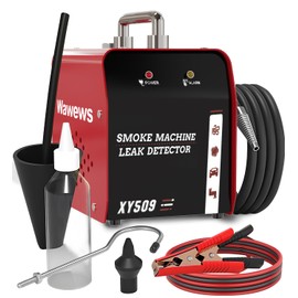 Wawews Automotive Smoke Machine Leak Detector, Evap Vacuum Smoke Diagnostic Tester with Built-in Air Compressor, Pipeline Fuel Leakage Detector Compatible with 12V DC Vehicles