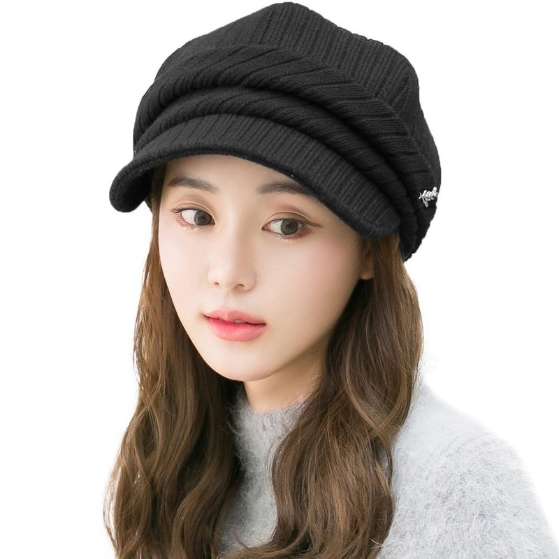 Siggi Women's Knit Hat, Cap, Cap, Adjustable Size, Cotton, With