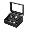 CRYBY Watch Winder, Automatic Watch Winder Case with 4 Quiet