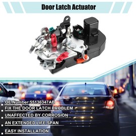 ACROPIX Front Left Door Latch Lock Actuator Replacement Fit for Jeep Grand Cherokee - Pack of 1 Black