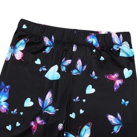 JESKIDS Girls Prints Leggings Casual Yoga Pants Tights Trousers for Kids in 12-13 Years Glazed Butterfly