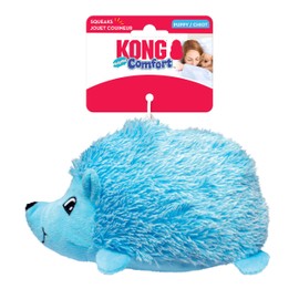 KONG - Comfort HedgeHug Puppy - Indoor Cuddle Squeaky Plush Dog Toy - for Medium Dogs