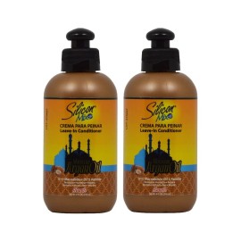 Silicon Mix Moroccan Argan Oil Leave In Conditioner Pack Of 2 8Oz Frizz Control