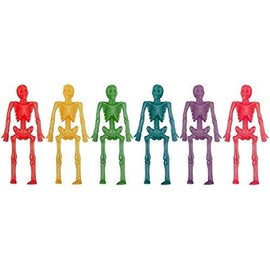 Assorted Colour Neon Stretchy Skeleton - PACK OF 12