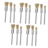 CHILDWEET 15pcs Handle Electric Grinding Brush Mini Metal Wire Wheel