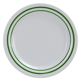 Yanco PT-107 Pine Tree Round Dinner Plate, 7.25" Diameter, Melamine, Pack of 48