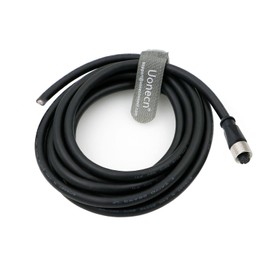 Uonecn M12 8 Pin Female Cable Aviation Female Shielded Electrical Cable for Cognex Industrial Camera 5M