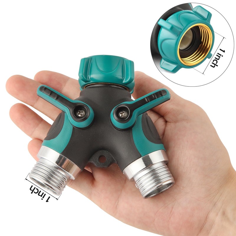 Sanpaint Hose Splitter 2 Way Heavy Duty Y Valve, Spigot