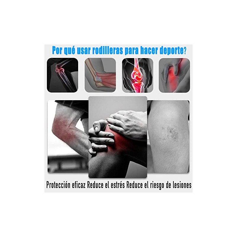 Rodillera Ortopedica，Rodillera Deportiva con Soporte Ajustable, L