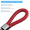 JNNJ Braided Leather Keyring, Leather Car Keyring, Car Motorcycle, Key