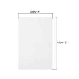 sourcing map 3 Pack PTFE Sheets, Heat Press Sheet 12 x 16 Inch Heat Press Transfer PTFE Paper for T-Shirts DIY Arts Crafts Barbecue Mat, White