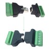 PENGLIN 4PCS RJ45 Male Female to 8 Pins Screw Terminal