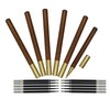 Maydahui 6 PCS Wood Rollerball Gel Pen Rosewood Brass Pens
