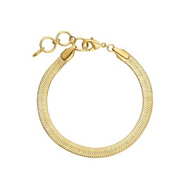 gorjana Women's Venice Adjustable Snake Link Chain Bracelet, 18k Gold Plated