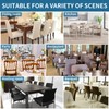 Fafua Stretch Dining Room Chair Covers Set of 6, Removable