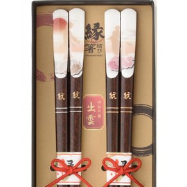 Matching Chopsticks, Married Couple Chopsticks Gift, Dishwasher-Safe, Chopsticks Set, Wedding Gift, Made in Japan, Fashionable, Black, Red, 9.1 inches (23 cm), 8.3 inches (21 cm) (Mythic Chopsticks)