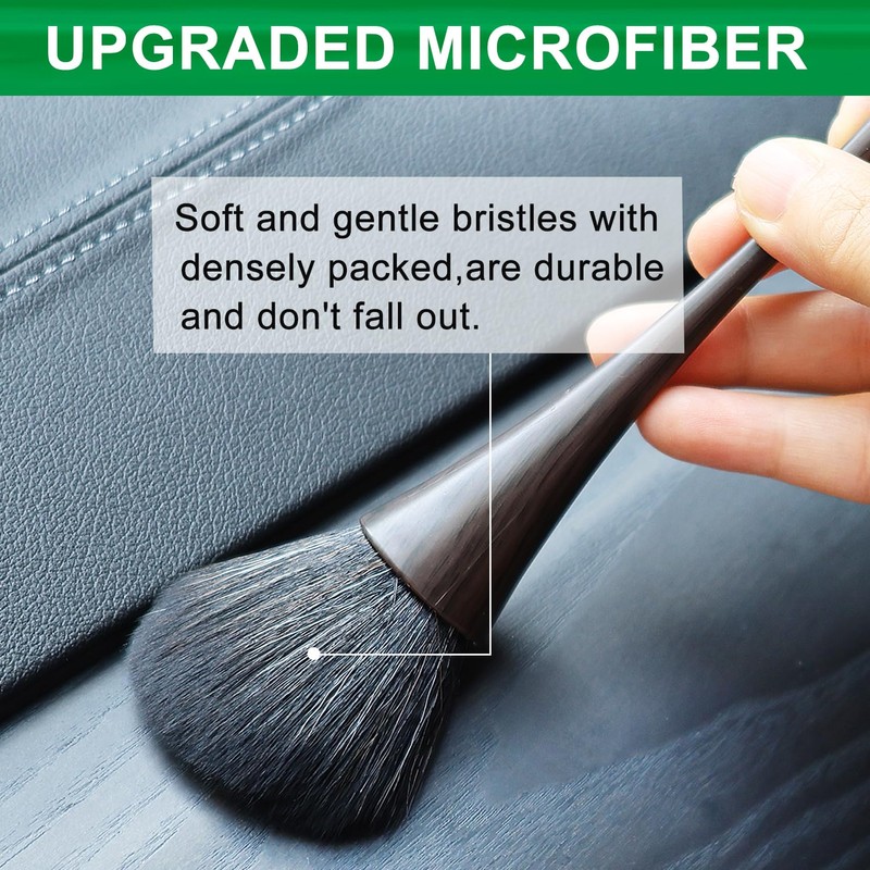 2 Pack Exquisite Dusting Brush Kit, Small Dust Brushes, Feather